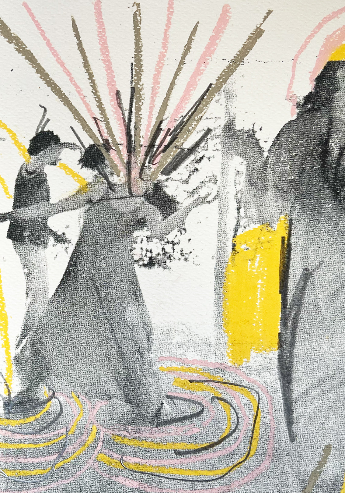 'Energy Fields' (IV) Unique hand-painted print